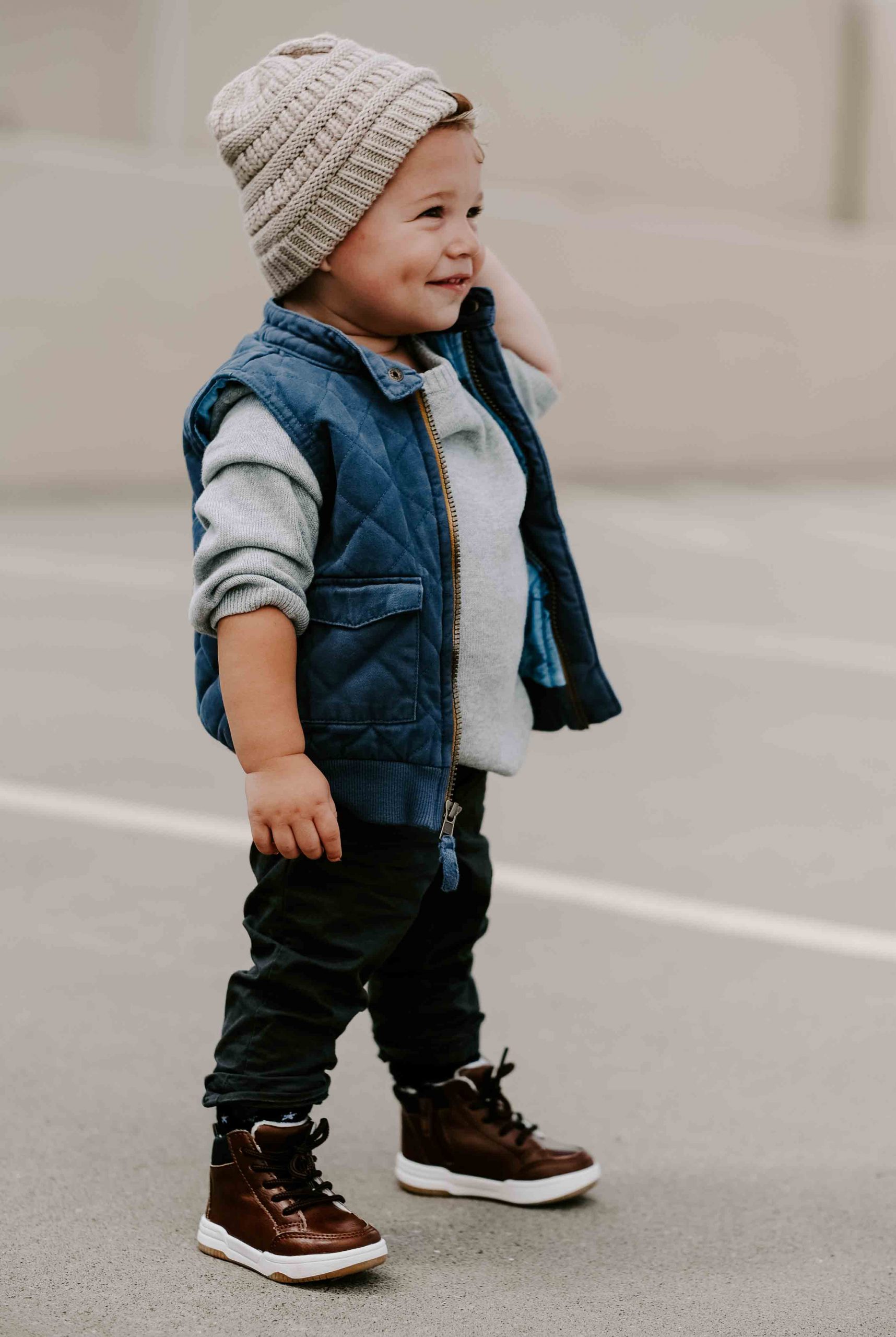 Quilted Vest and Beanie for a Cozy Fall Outfit Quilted Vest and Beanie for a Cozy Fall Outfit — Toddler Boy Outfits