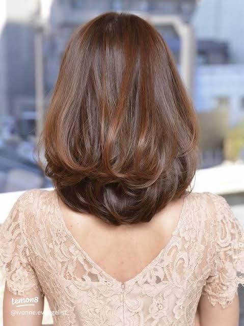 Brown Butterfly With Feathered Layers — Butterfly Haircut Short Hair