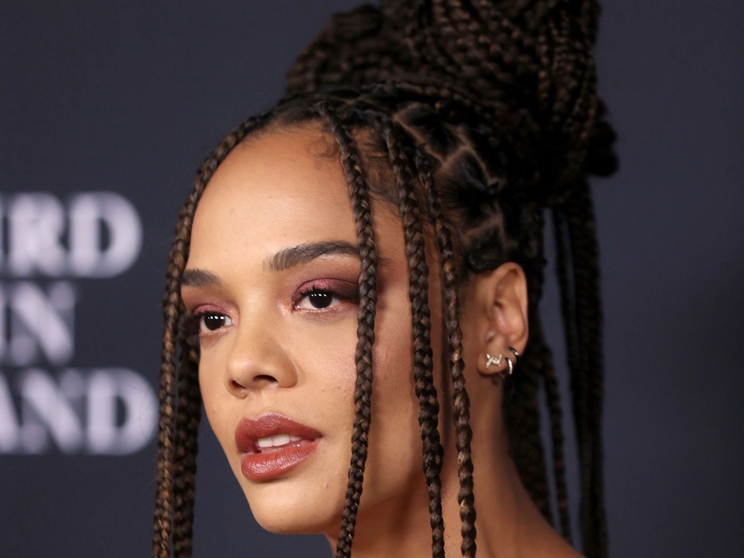 Box Braids High Bun With Face-Framing Box Braids High Bun With Face-Framing — Braided Hairstyles
