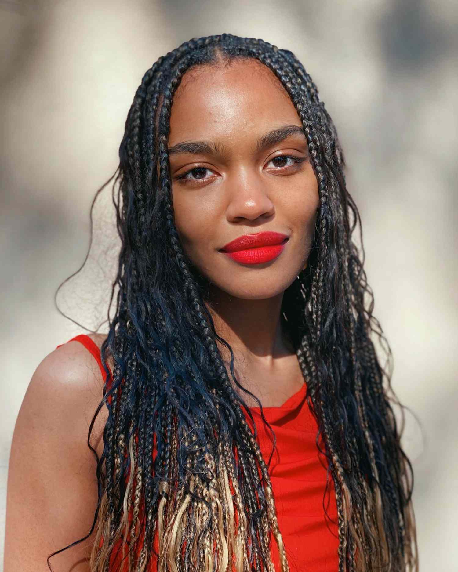 Micro Braids With Ombre Ends Micro Braids With Ombre Ends — Braided Hairstyles