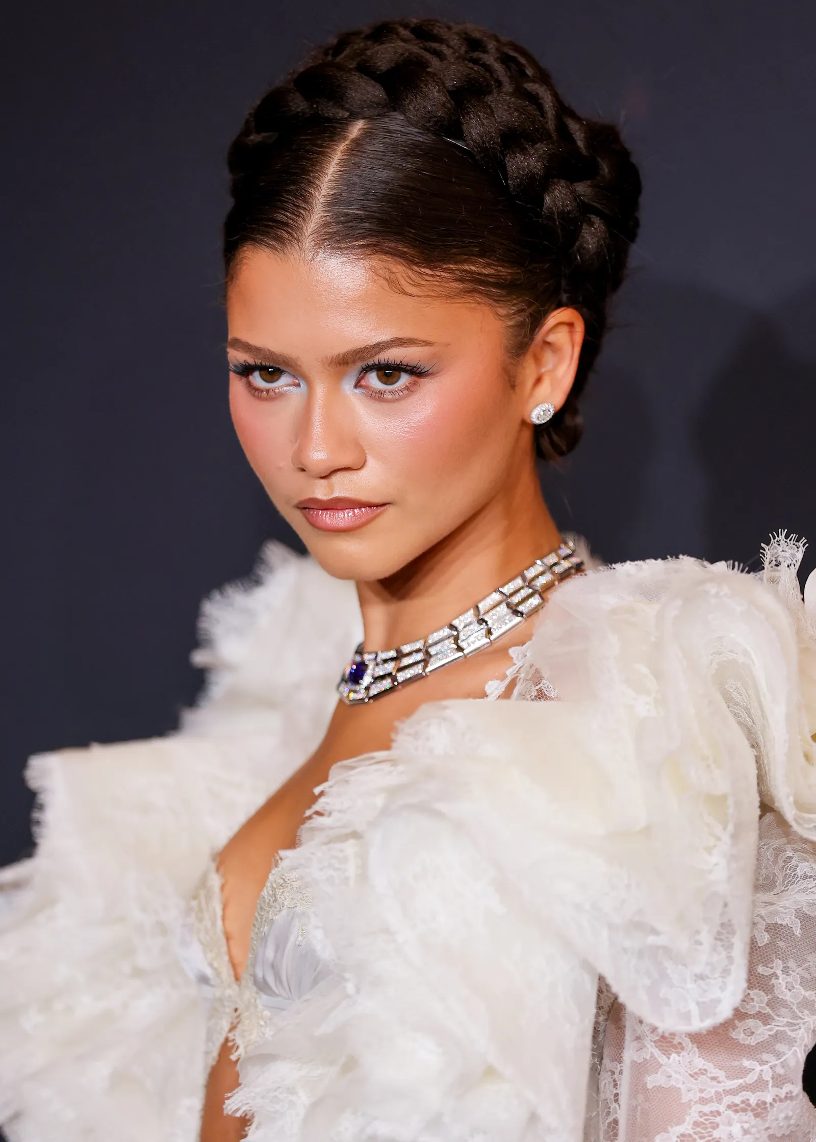 Dark Straight Tightly Woven Crown Braid — Milkmaid Braid