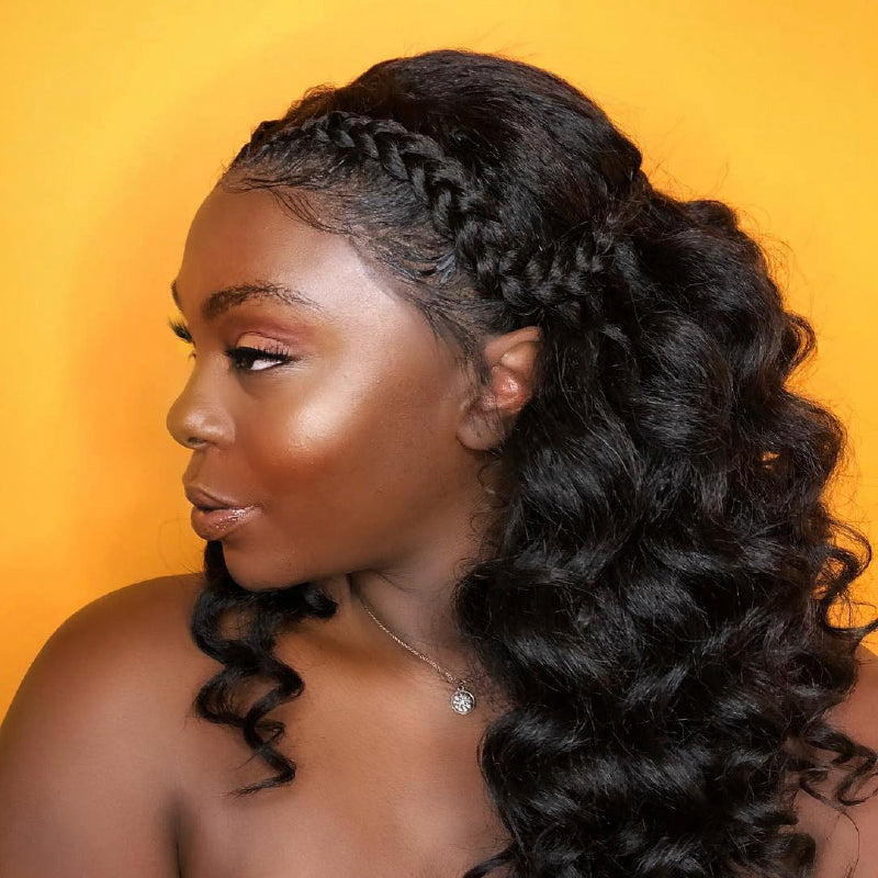 Half-Up Half-Down With Braided Front Half-Up Half-Down With Braided Front — Easy Natural Hairstyles