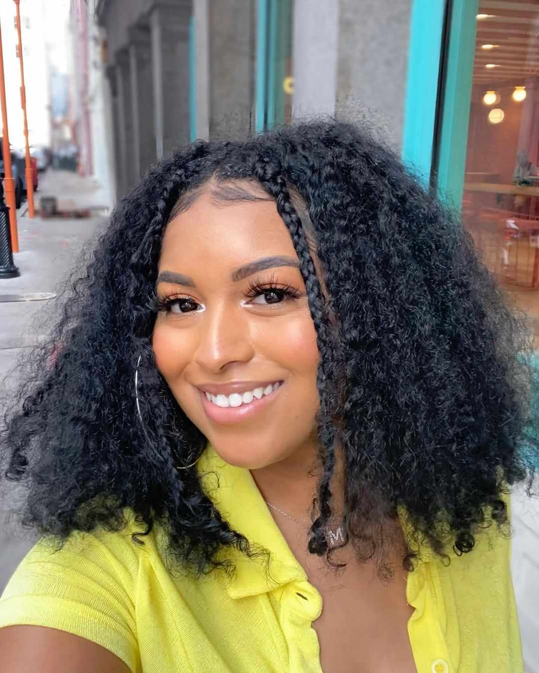 Collarbone Waves With Braided Accents Collarbone Waves With Braided Accents — Easy Natural Hairstyles