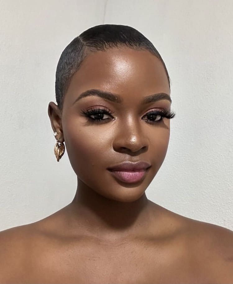 Very Short Buzz Cut With Side Part Very Short Buzz Cut With Side Part — Natural Hairstyles for Black Women
