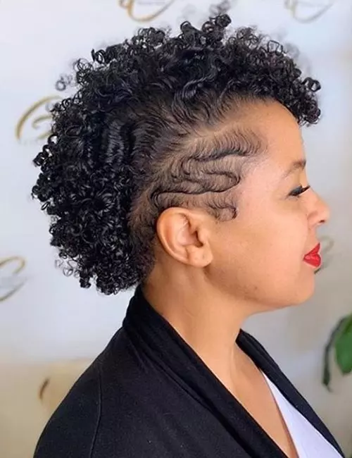 Thick Curly Black Hair Finger Waves