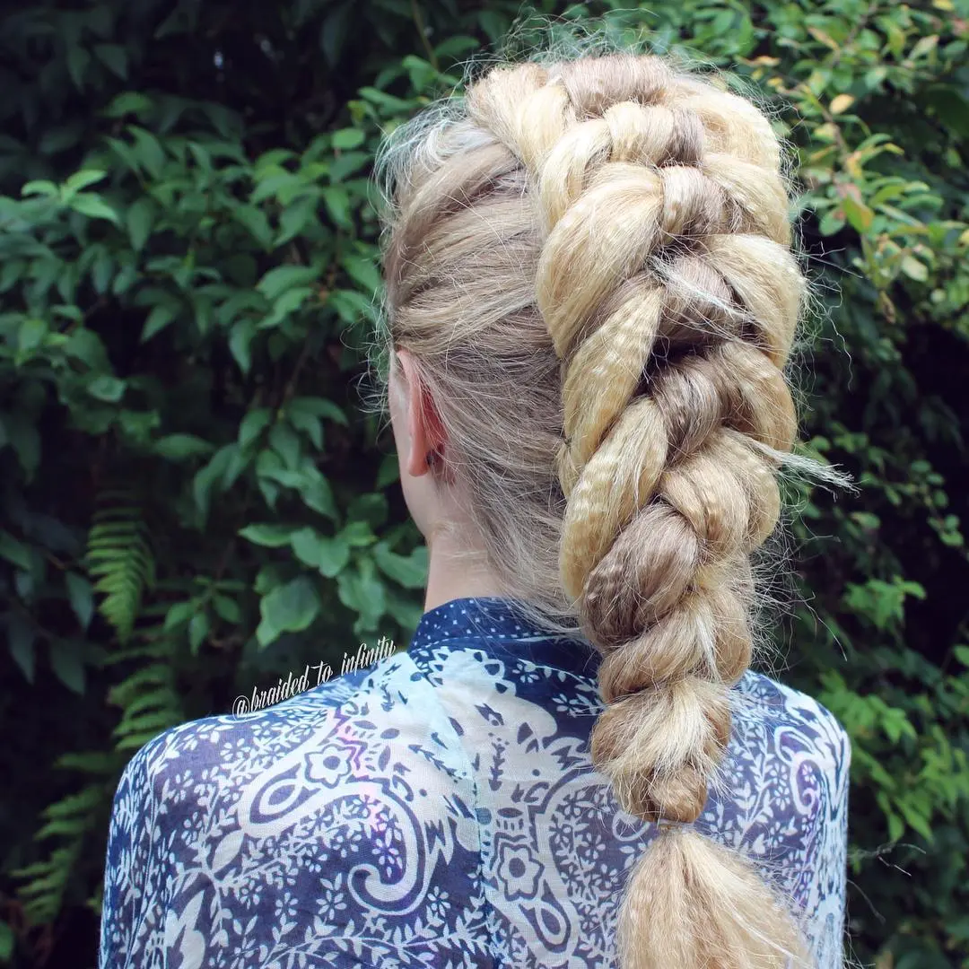Voluminous Blonde Braided Crimp — Crimped Hair