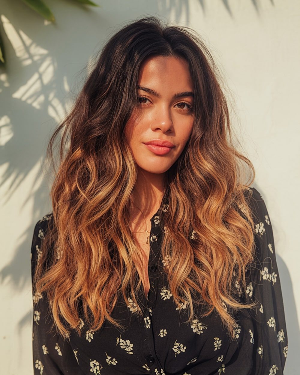 Long Layered Dark Brown With Balayage Long Layered Dark Brown With Balayage — Hair Trends