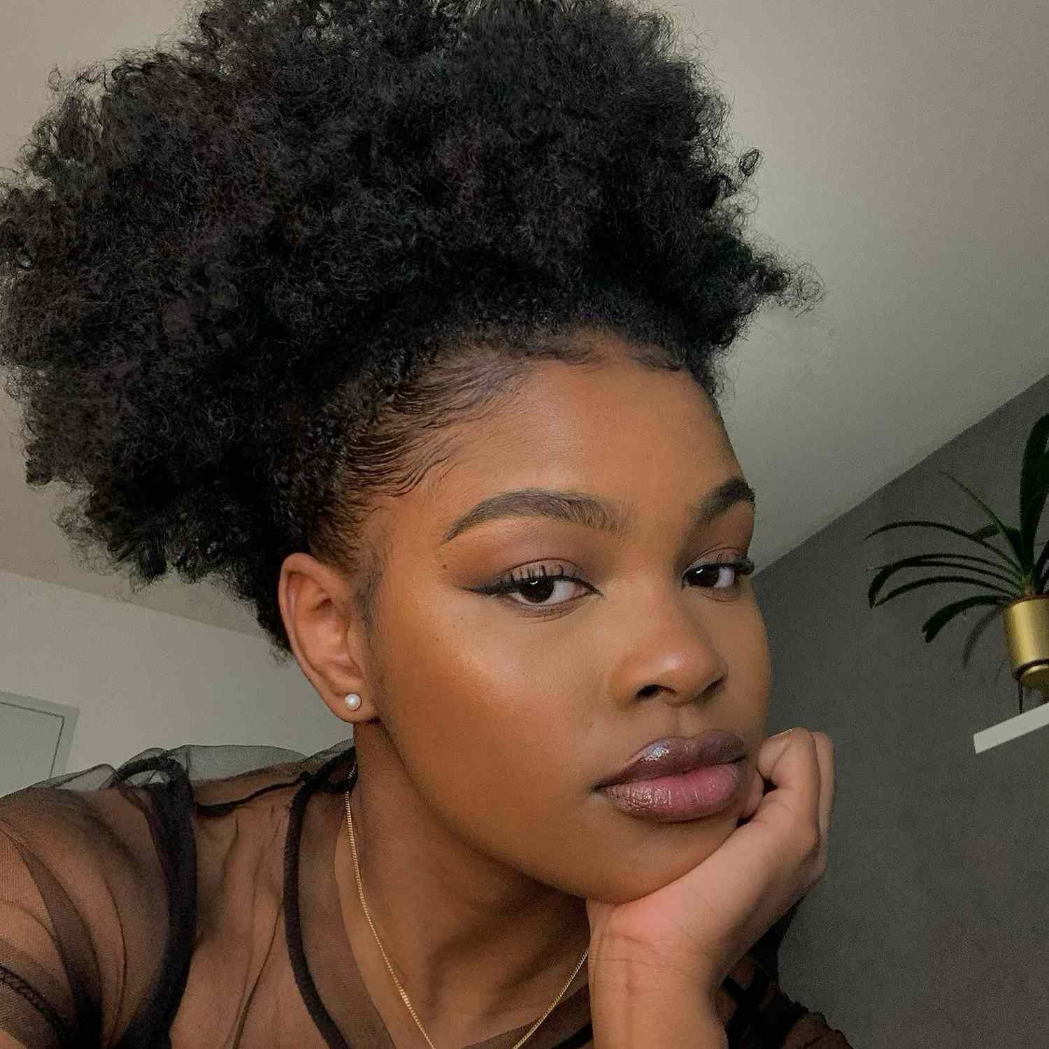 Voluminous Afro Updo Voluminous Afro Updo — Aesthetic Hairstyles