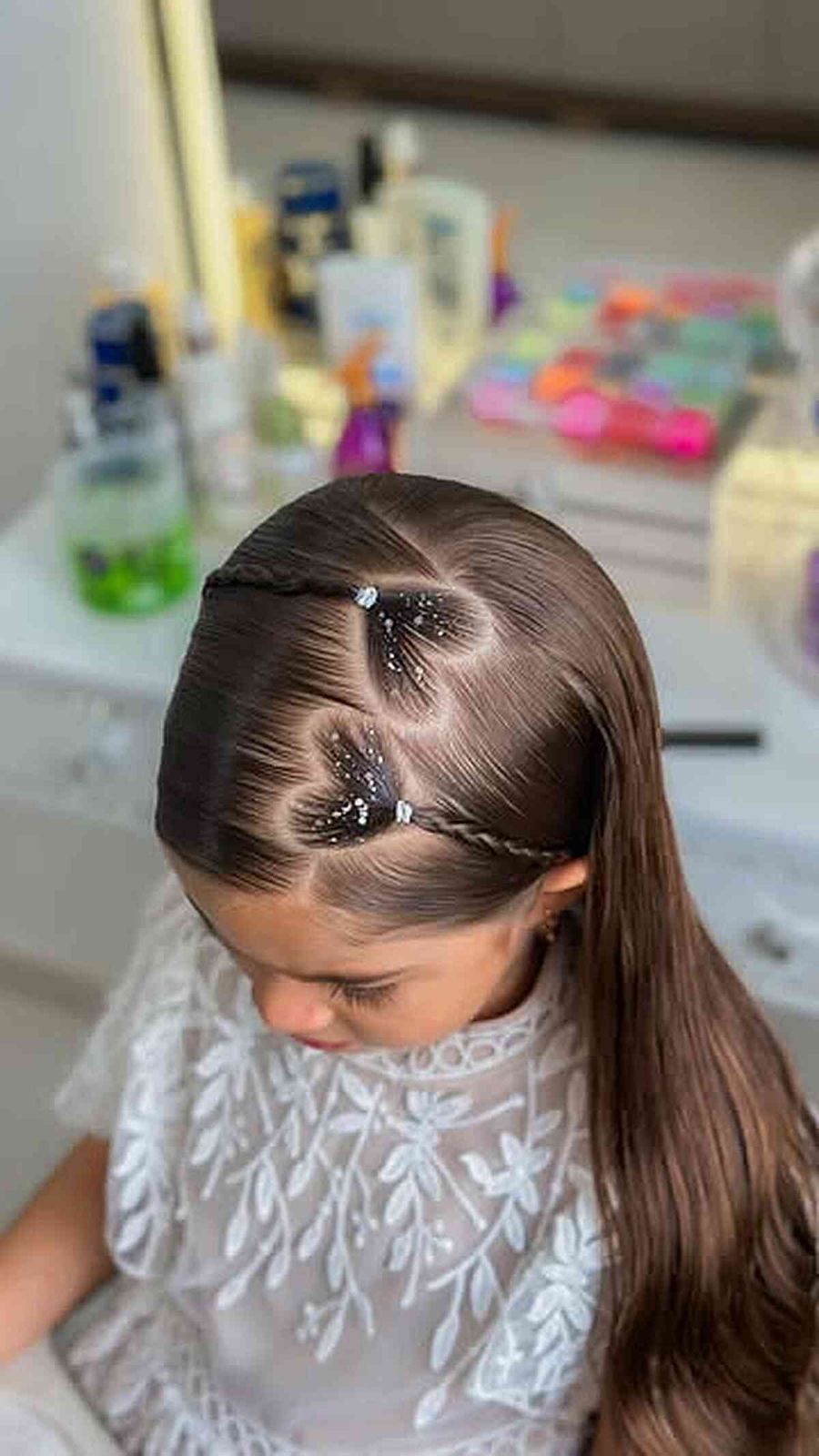 Slicked Back with Heart Braids — Hairstyles for Teens
