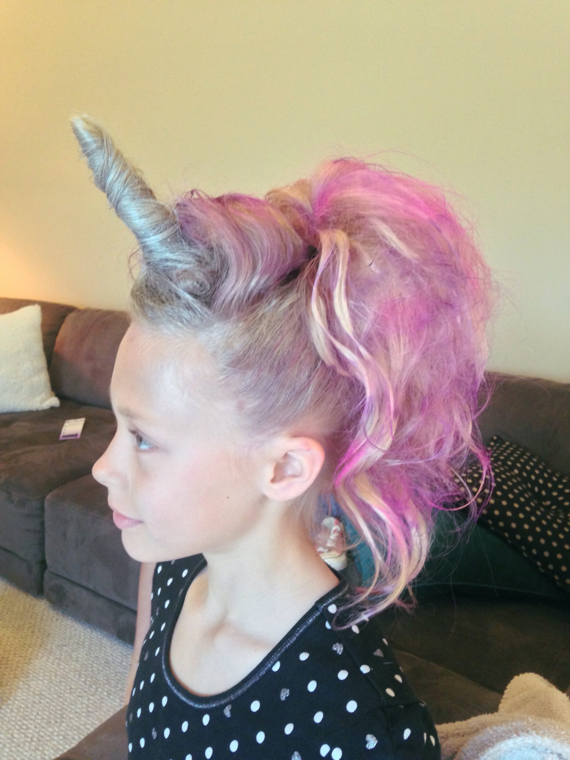 DIY Unicorn Horn Ponytail — Crazy Hair Day Ideas