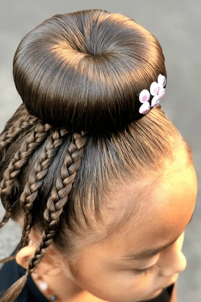 Sleek Bun with Braided Accents — Crazy Hair Day Ideas