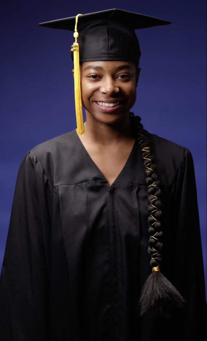 Intricate Braid With Gold Wire Intricate Braid With Gold Wire — Graduation Hairstyles