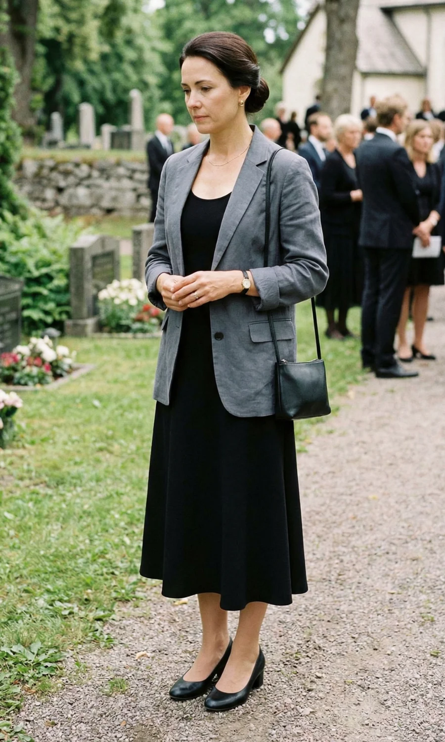 Dark Brown Visual Idea — Funeral Hairstyles