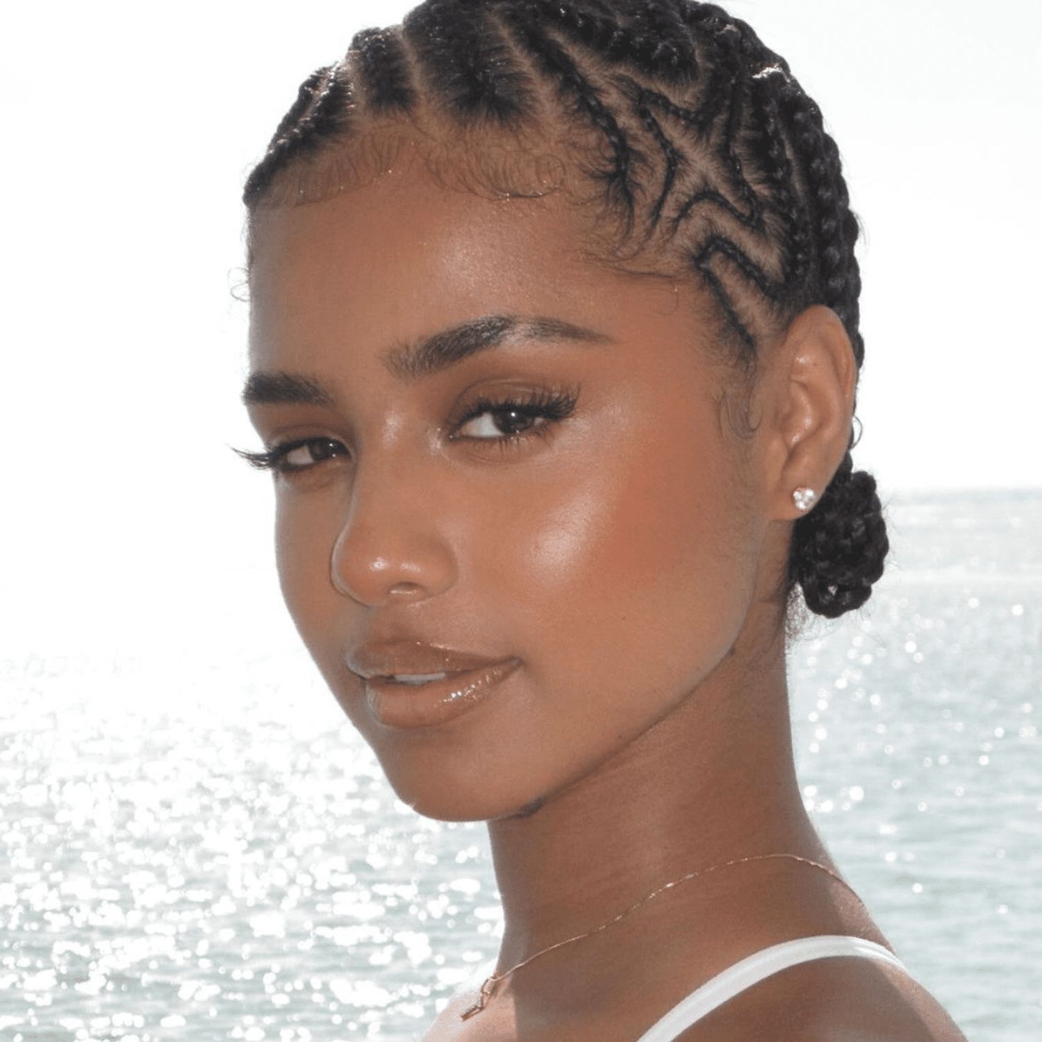 Intricate Cornrows to a Nape Bun — Camping Hairstyles