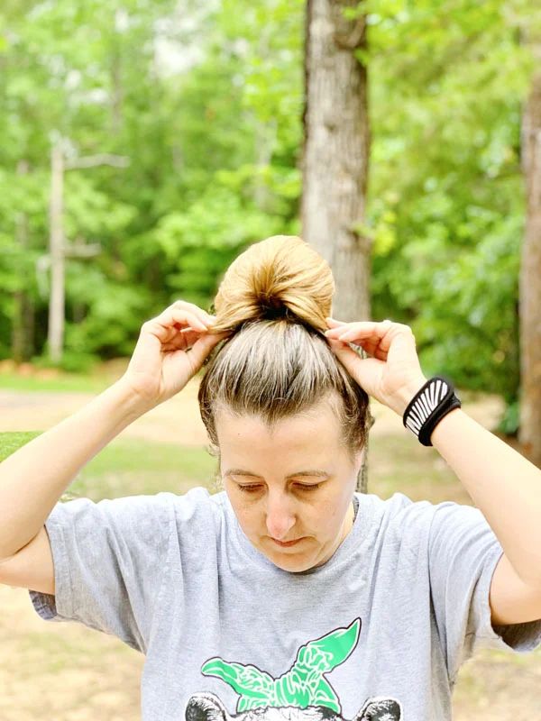 Simple Top Knot Bun — Camping Hairstyles