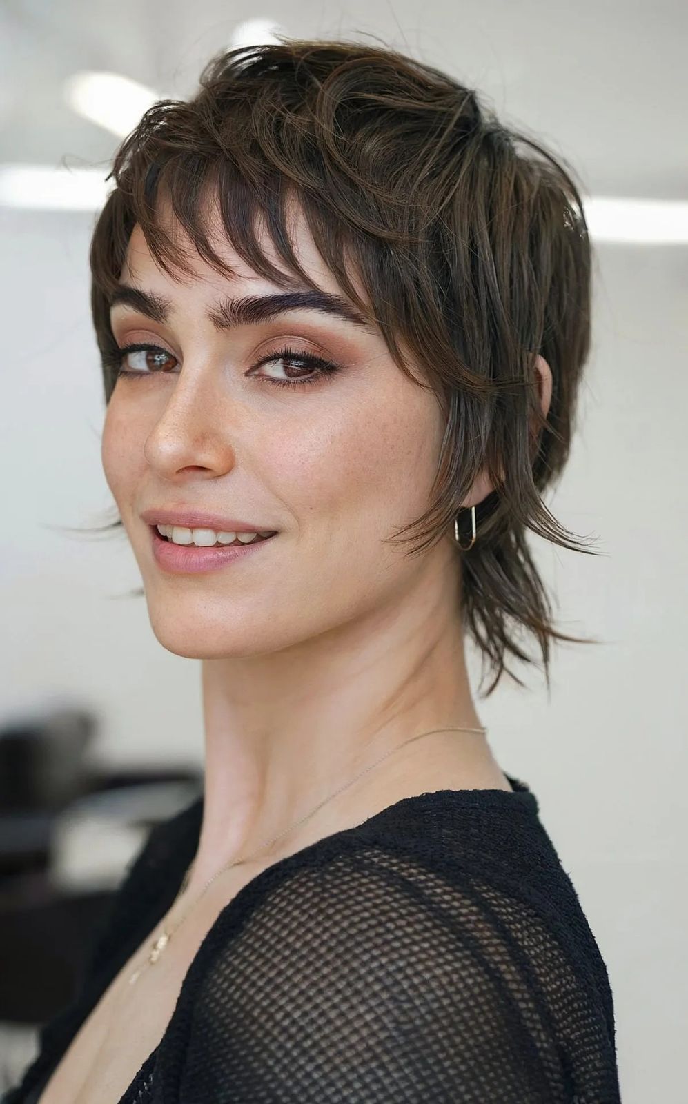 Edgy Choppy Pixie with Wispy Bangs Edgy Choppy Pixie with Wispy Bangs — Pixie with Bangs