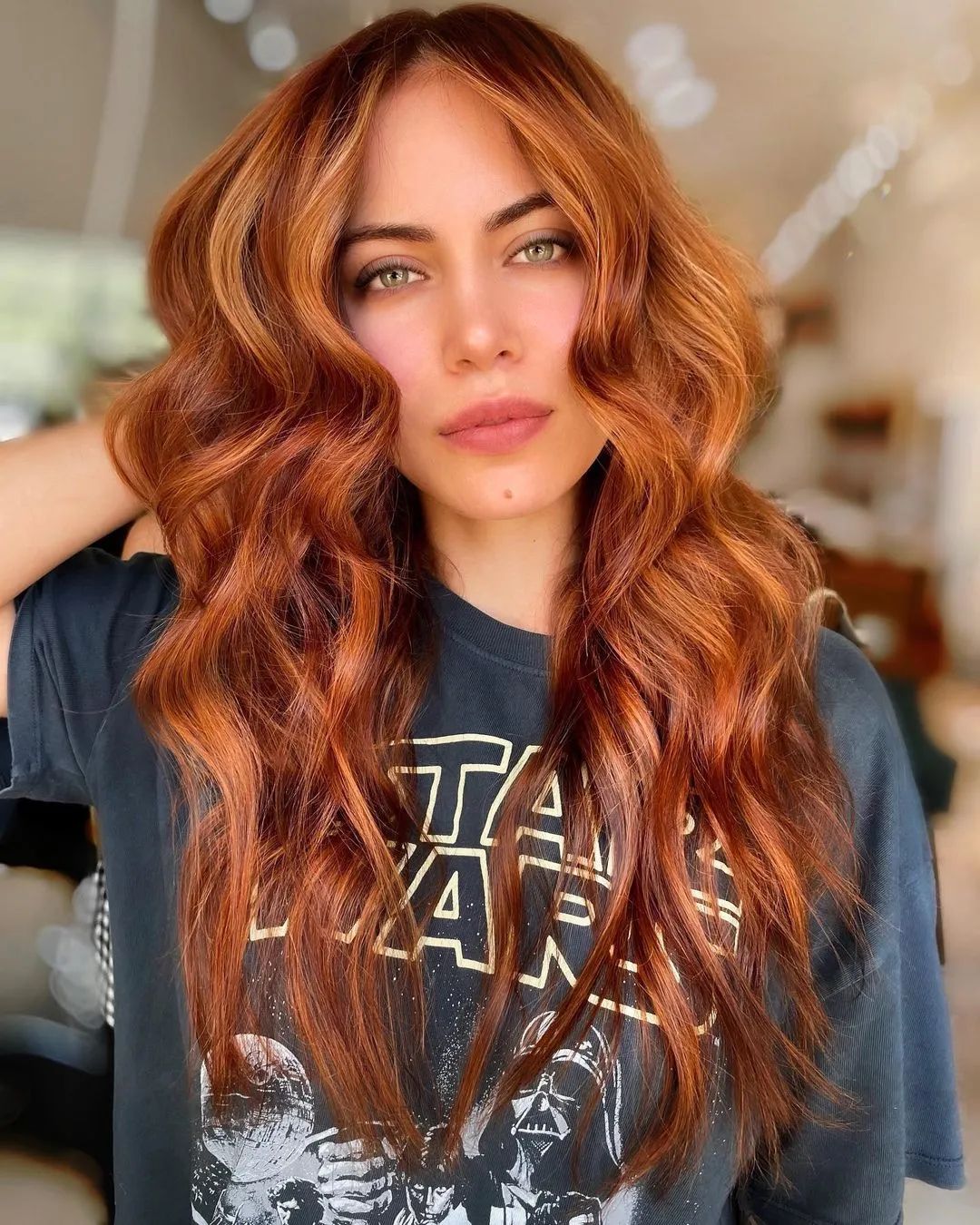 Vibrant Copper With Blonde Highlights Vibrant Copper With Blonde Highlights — Hair Color for Green Eyes