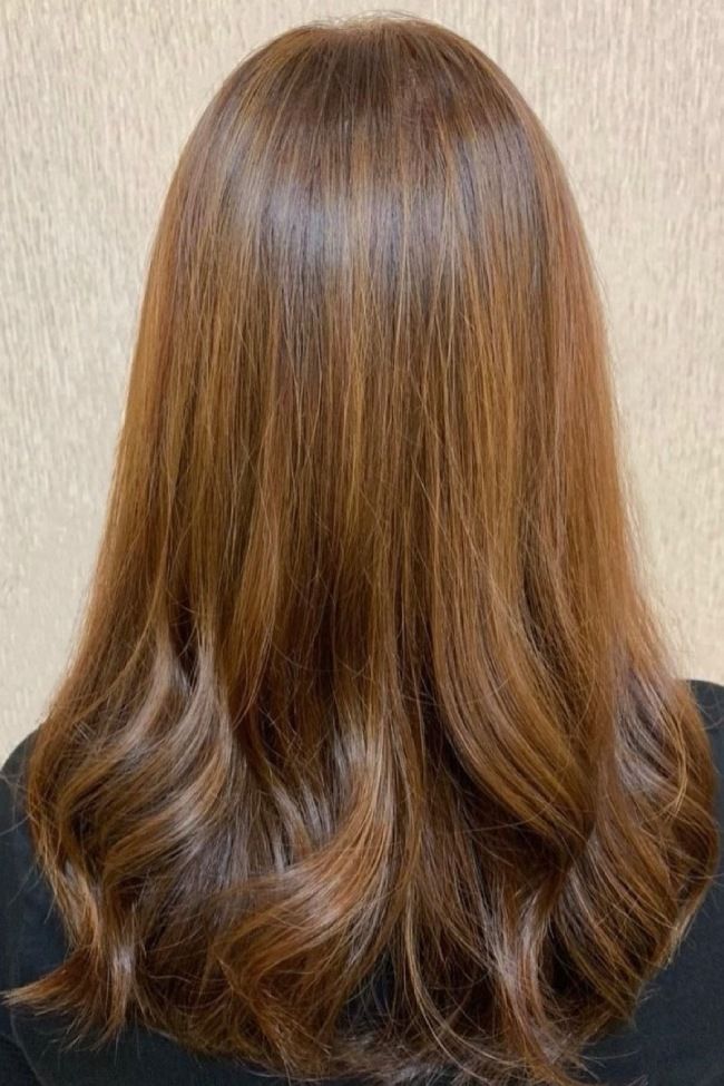Medium Brown With Copper Highlights Medium Brown With Copper Highlights — Hair Color for Hazel Eyes