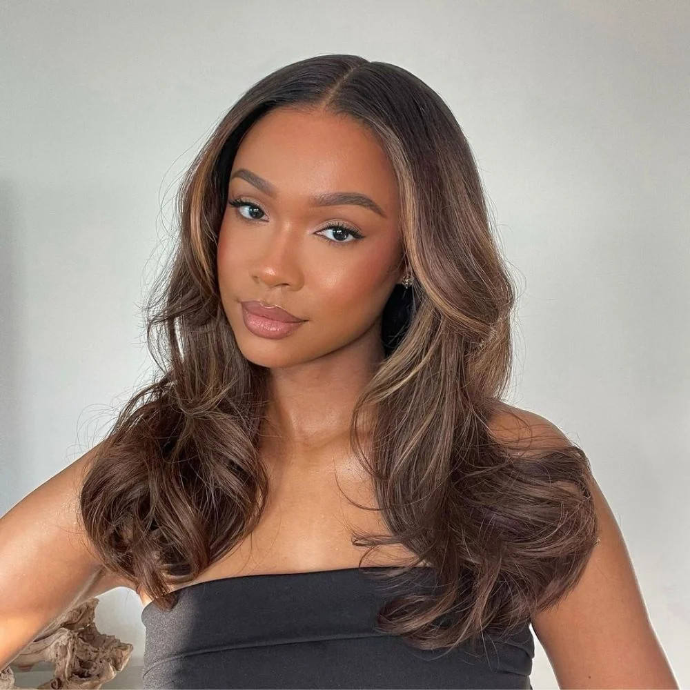 Blended Caramel Face-Framing Layers Blended Caramel Face-Framing Layers — Face Framing Highlights