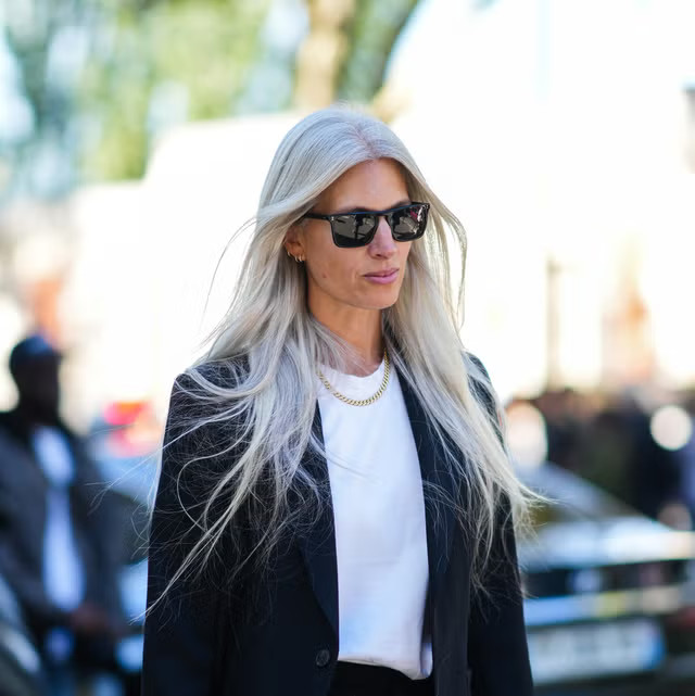 Air Dried Gray With Silver Highlights Air Dried Gray With Silver Highlights — Gray Blending