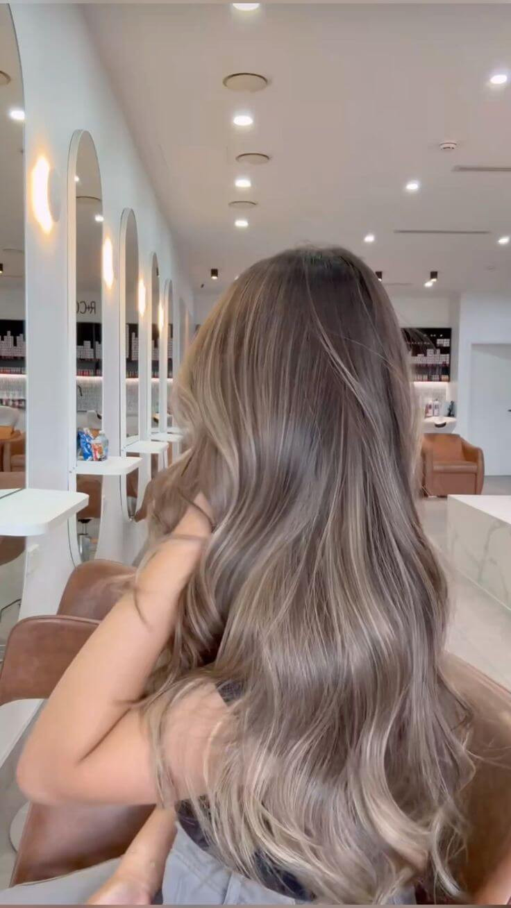 Voluminous Ashy Light Brown With Beige Highlights Voluminous Ashy Light Brown With Beige Highlights — Light Brown Hair