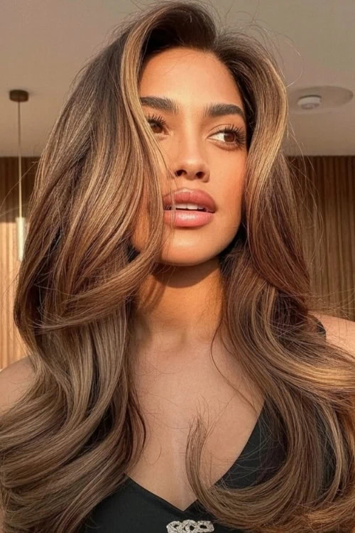 Front Visual Idea Front Visual Idea — Caramel Brown Hair