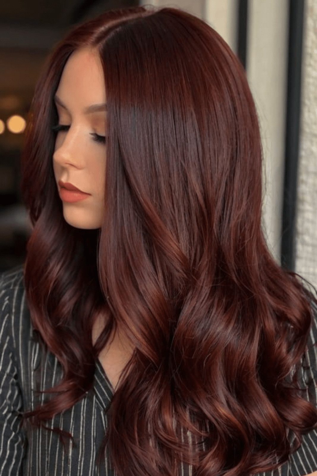 Collarbone Length Auburn With Copper — Red Hair Colors