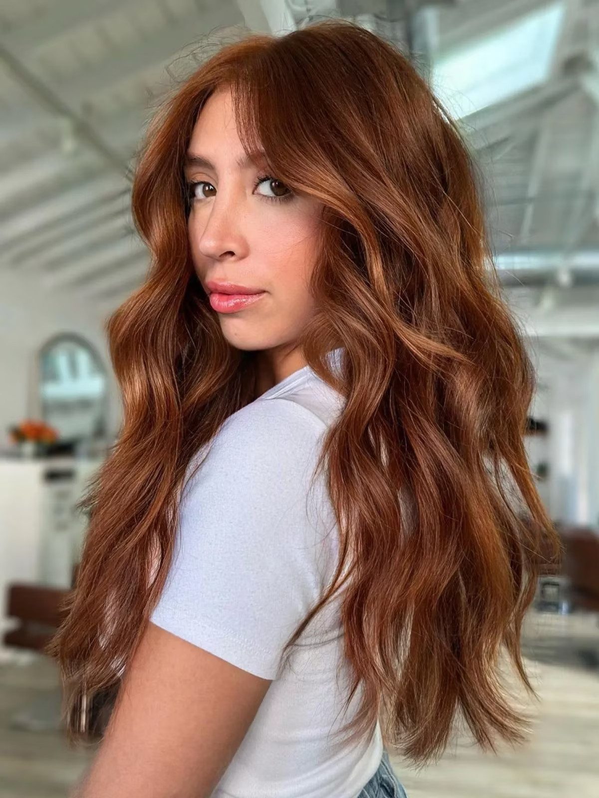 Solid Medium Auburn Solid Medium Auburn — Auburn Hair