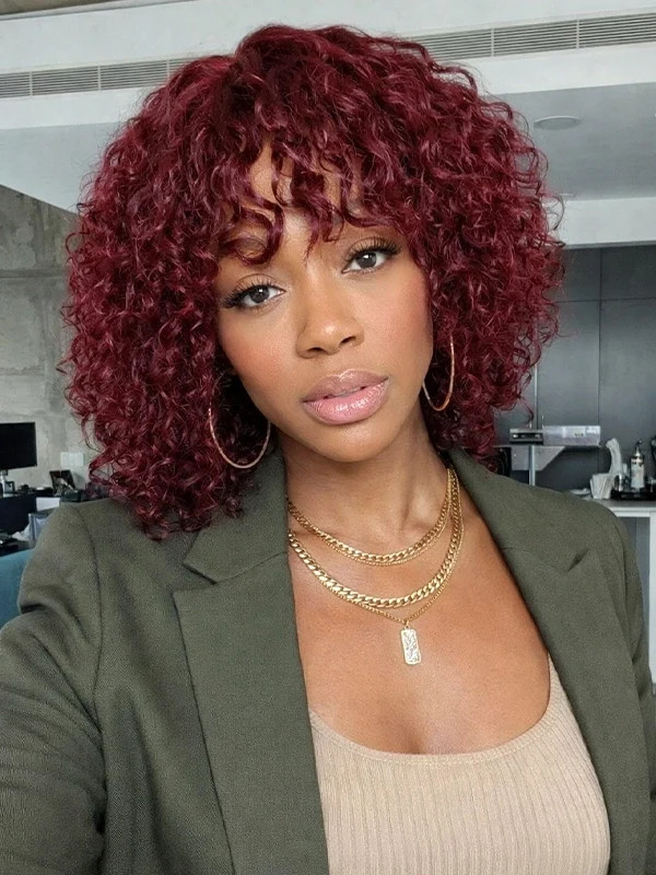 Deep Red Visual Idea — Red Curly Hair