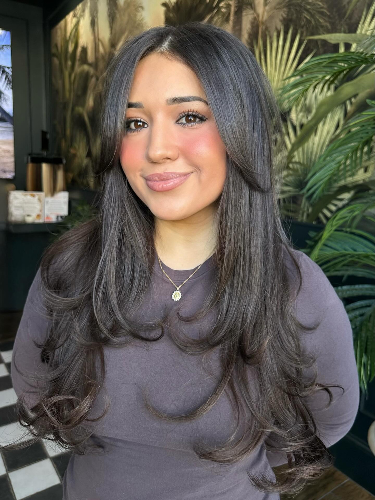 Soft Black With Subtle Ash Highlights Visual Idea — Soft Black Hair