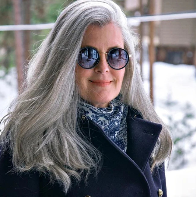 Long Layers Visual Idea Long Layers Visual Idea — Gray Hair Styles
