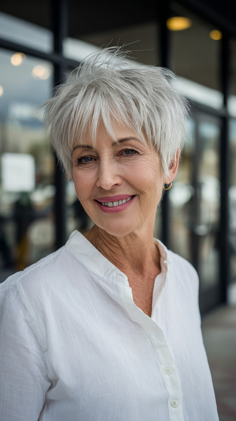 Visual Idea — A Short White Hair