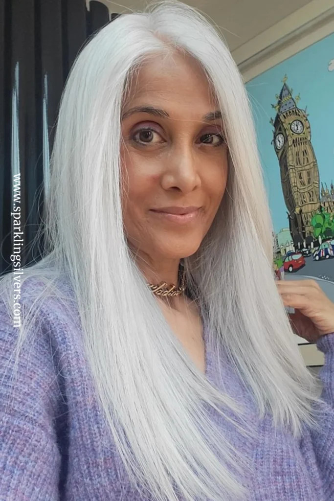 Mid-Back Visual Idea Mid-Back Visual Idea — White Hair
