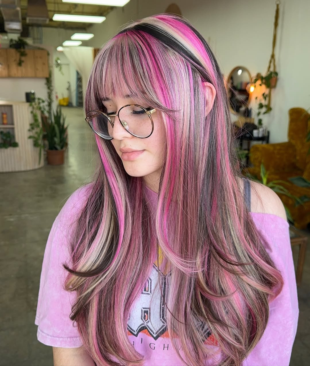 Mid-Back Waves With Curtain Bangs — Neapolitan Hair