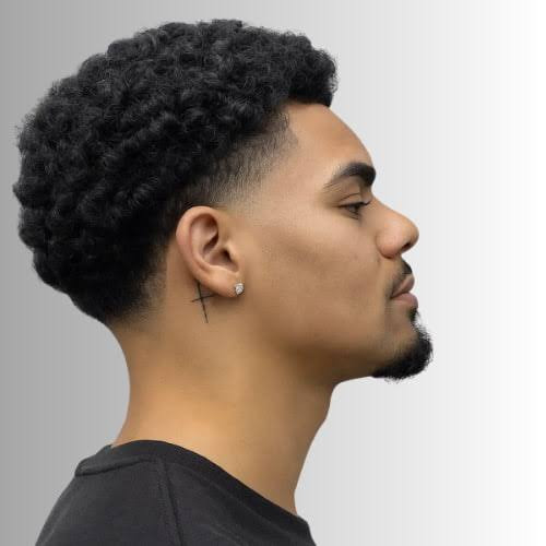 Textured Afro With High Fade Textured Afro With High Fade — High Taper Fade