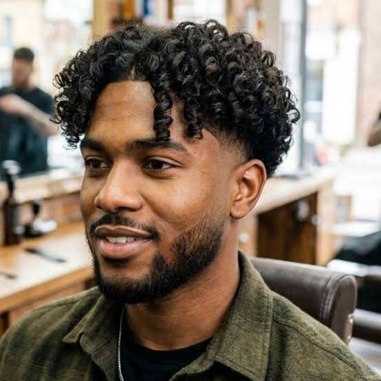 Short On Sides Longer On Top Taper Fade With Vibrant Curls — Taper Fade Curly Hair