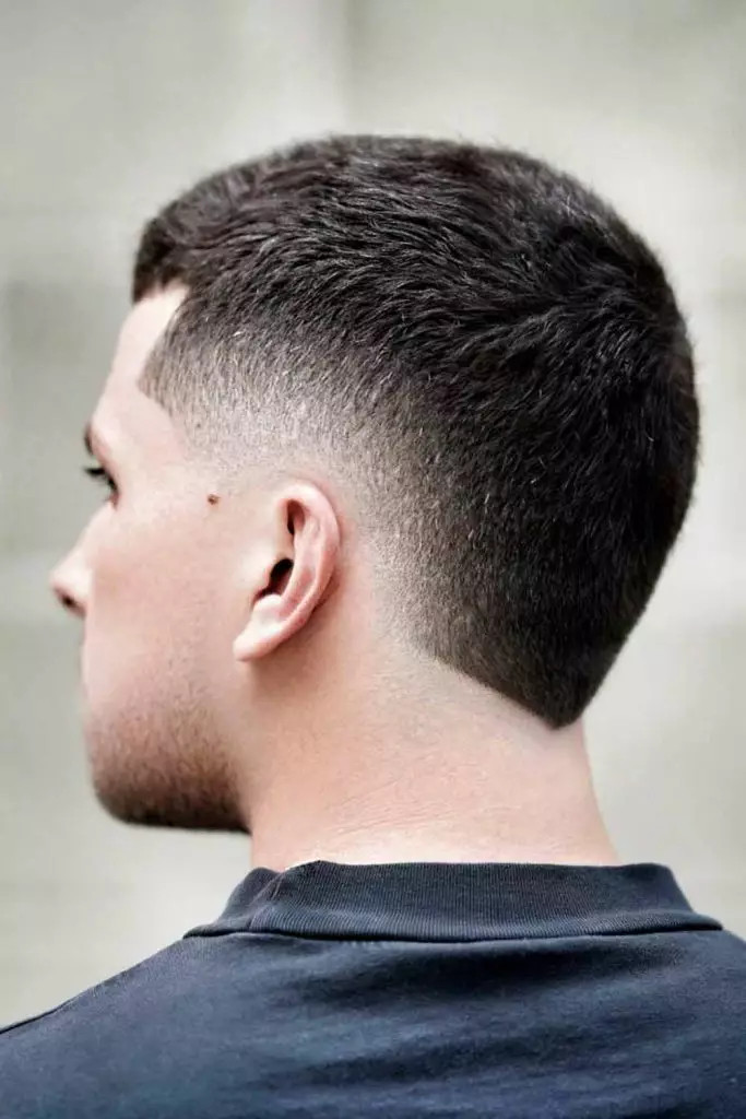 Short Hair With A Clean Burst Fade