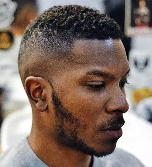 Fade With Natural Texture and Sharp Gradient — Black Men Haircuts