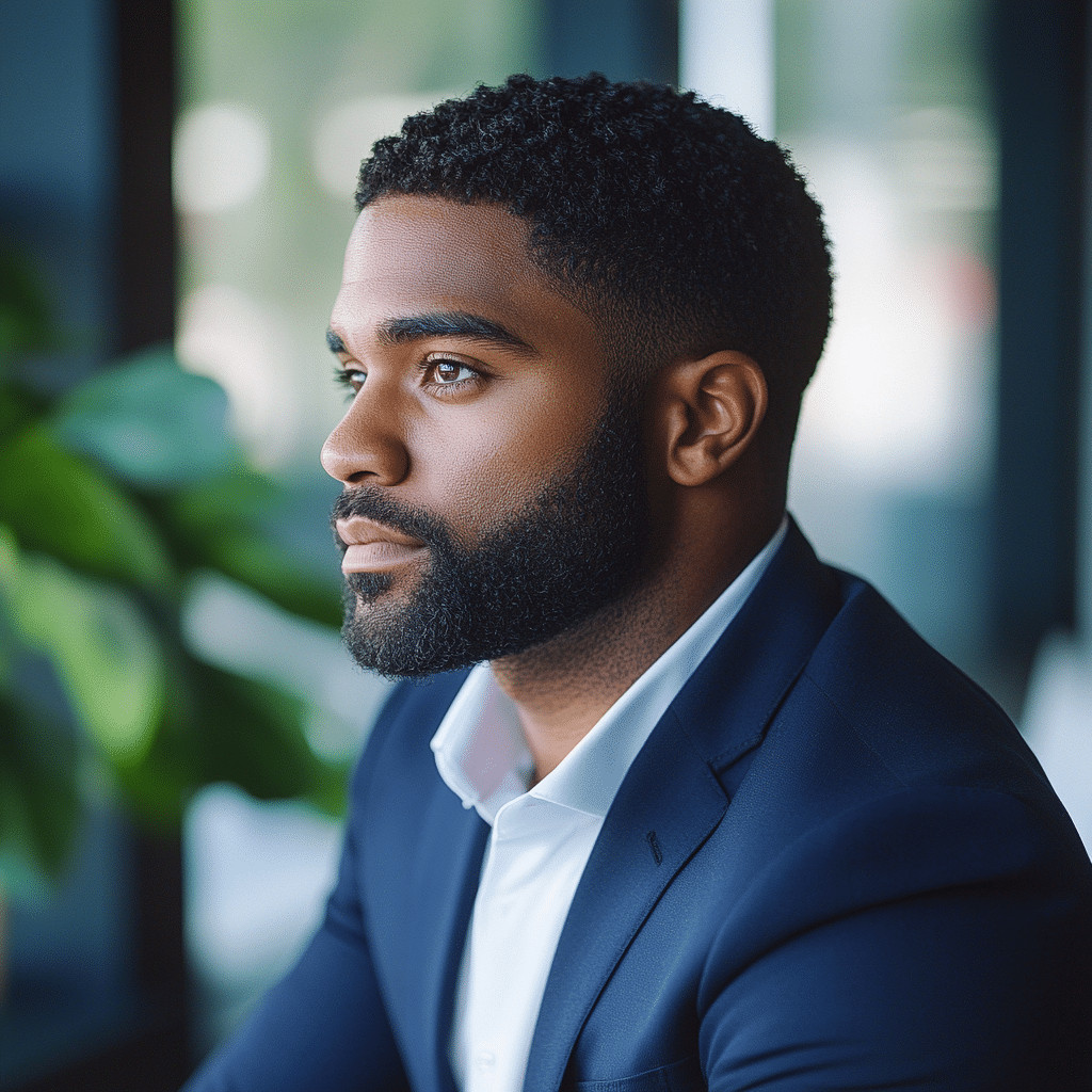 Taper Fade With Textured Coily Crown — Black Men Haircuts