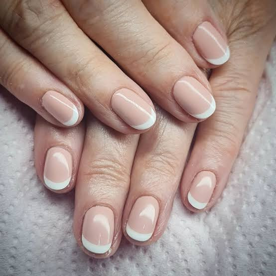 French Tips Visual Idea — Nails for Mature Hands