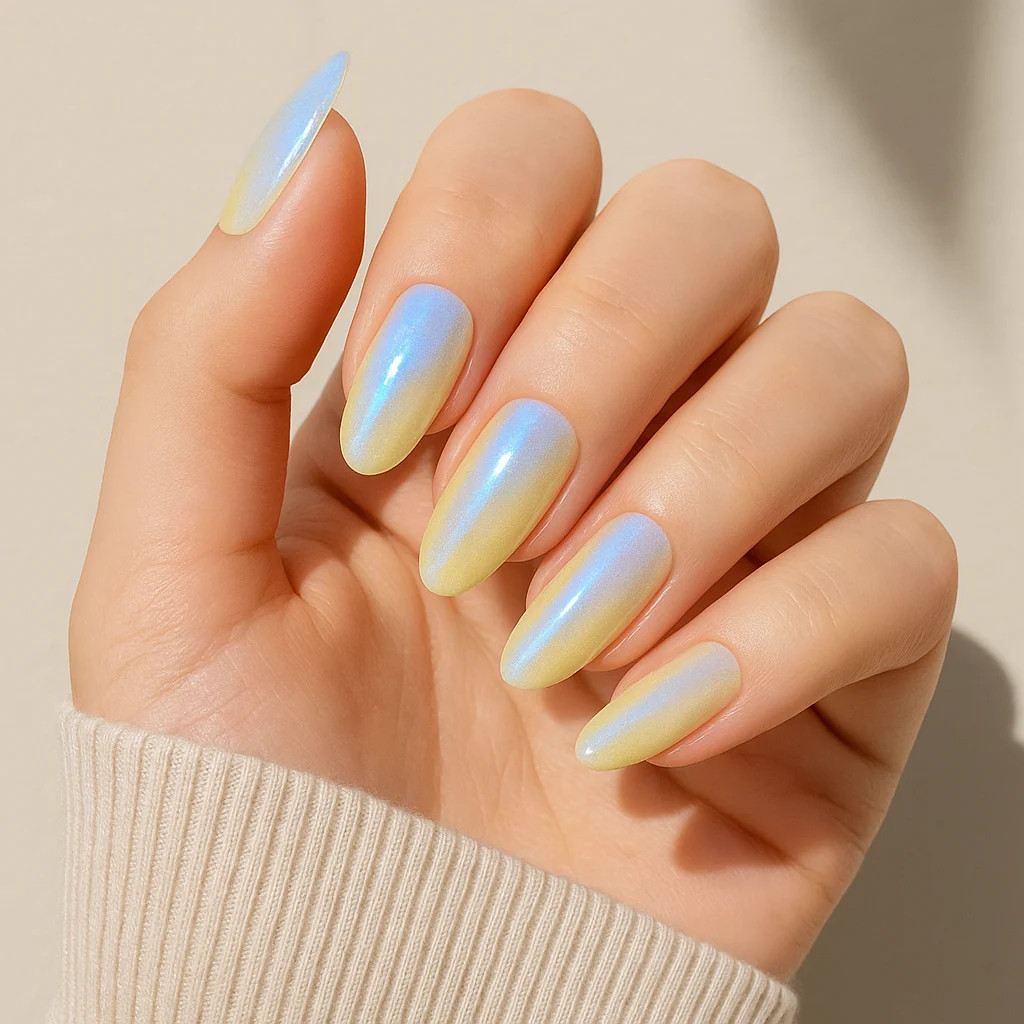 Yellow to Blue Purple Iridescent Shift Yellow to Blue Purple Iridescent Shift — Iridescent Nails