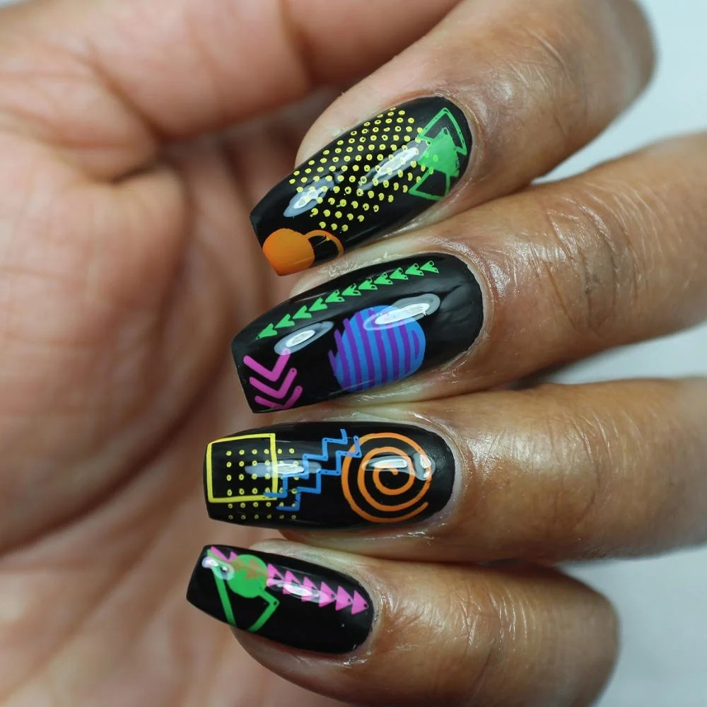 Medium Coffin Shape Visual Idea Medium Coffin Shape Visual Idea — Stamping Nails