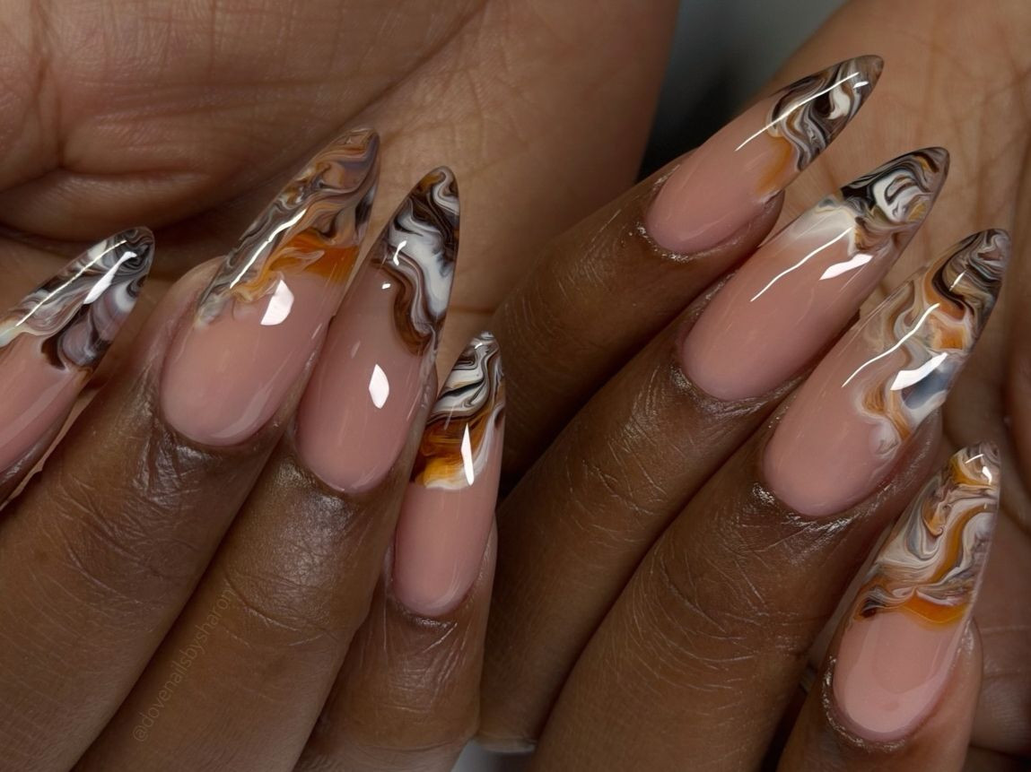 20 Nail Ideas for Fall, From Tortoiseshell Tips to Moody Mattes