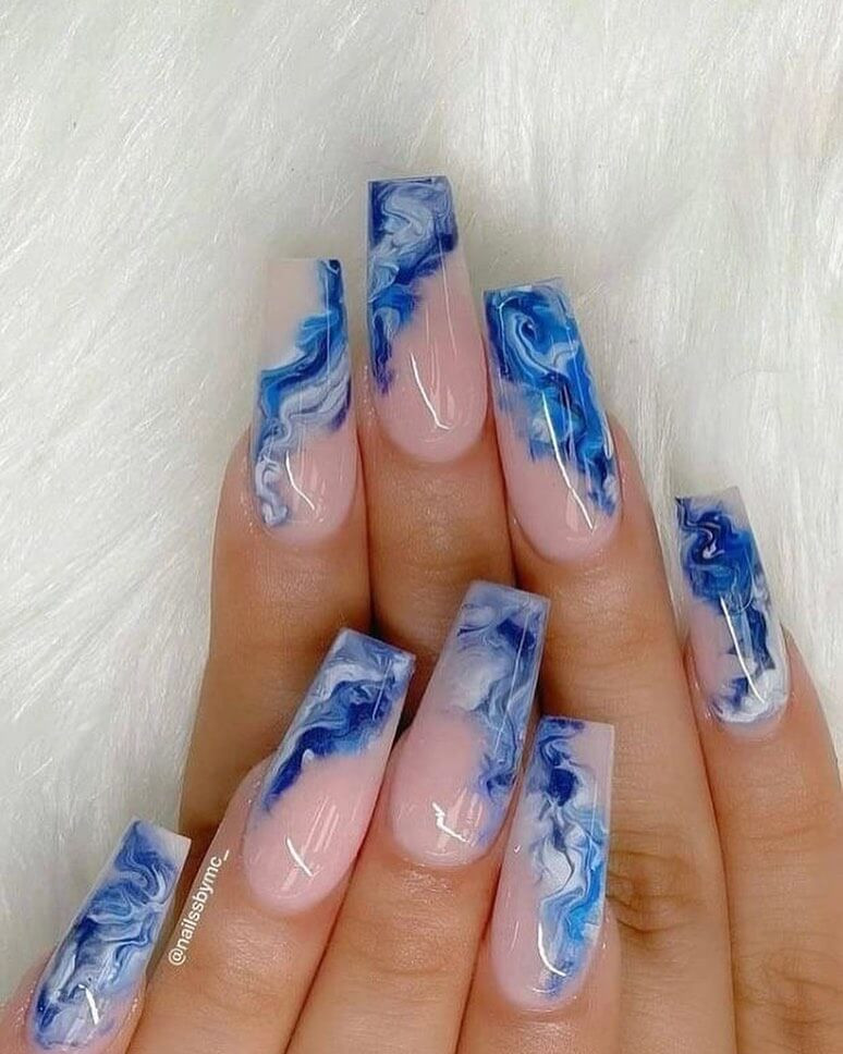 The Dynamic Swirling Marbling Effect Visual Idea The Dynamic Swirling Marbling Effect Visual Idea — Dance Mom Nails