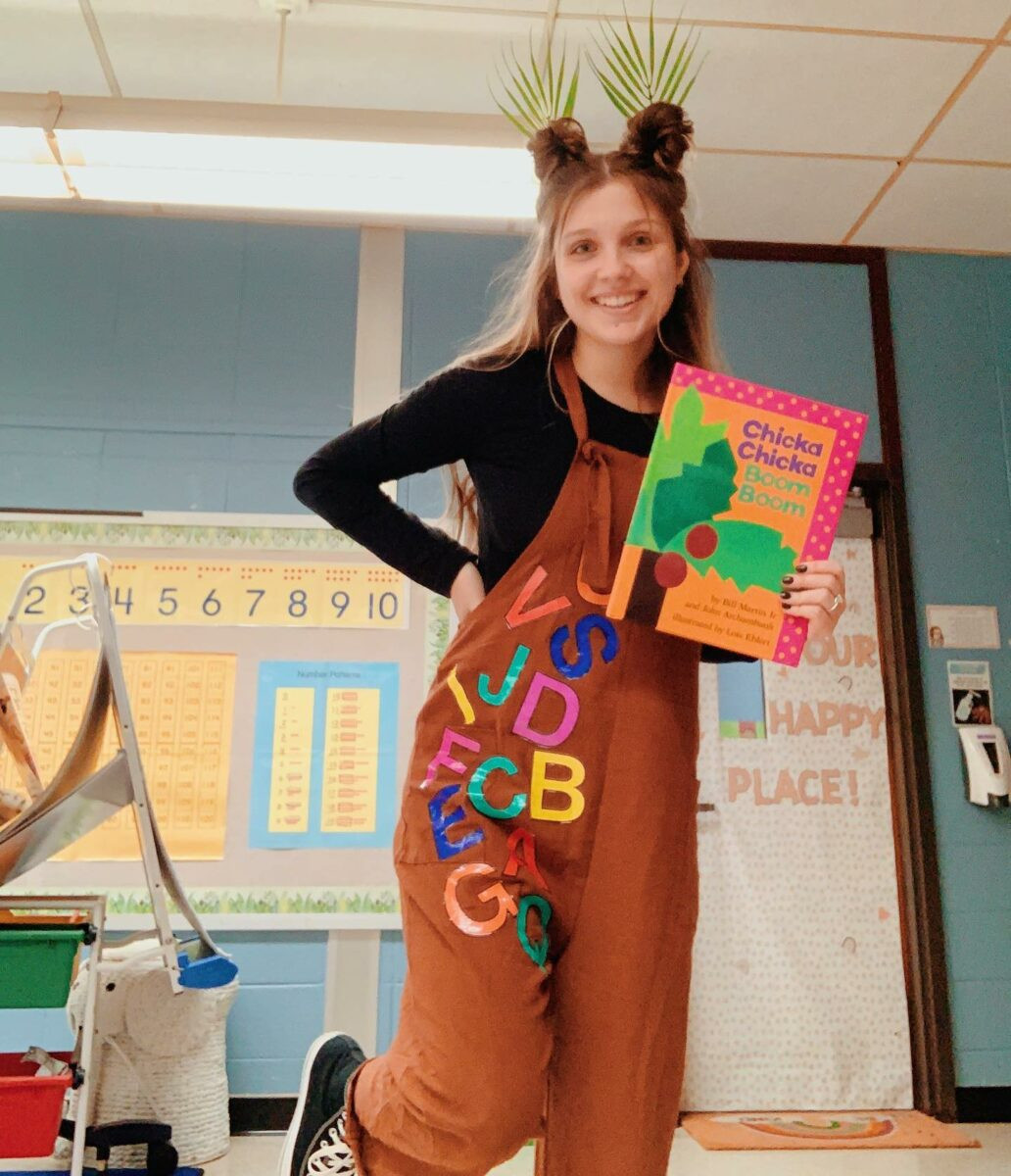 Alphabet Overalls for a Fun Classroom Look — Preschool Teacher Outfits