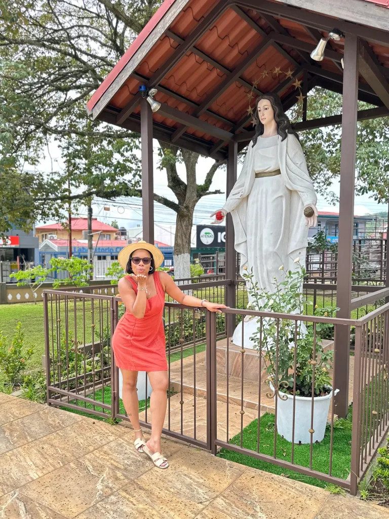 Vibrant Orange Linen Dress for Casual Vacations — Costa Rica Outfits