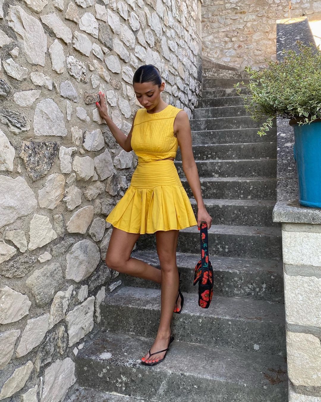 Vibrant Yellow Mini Dress for a Playful Daytime Event Vibrant Yellow Mini Dress for a Playful Daytime Event — Mini Dress Outfits