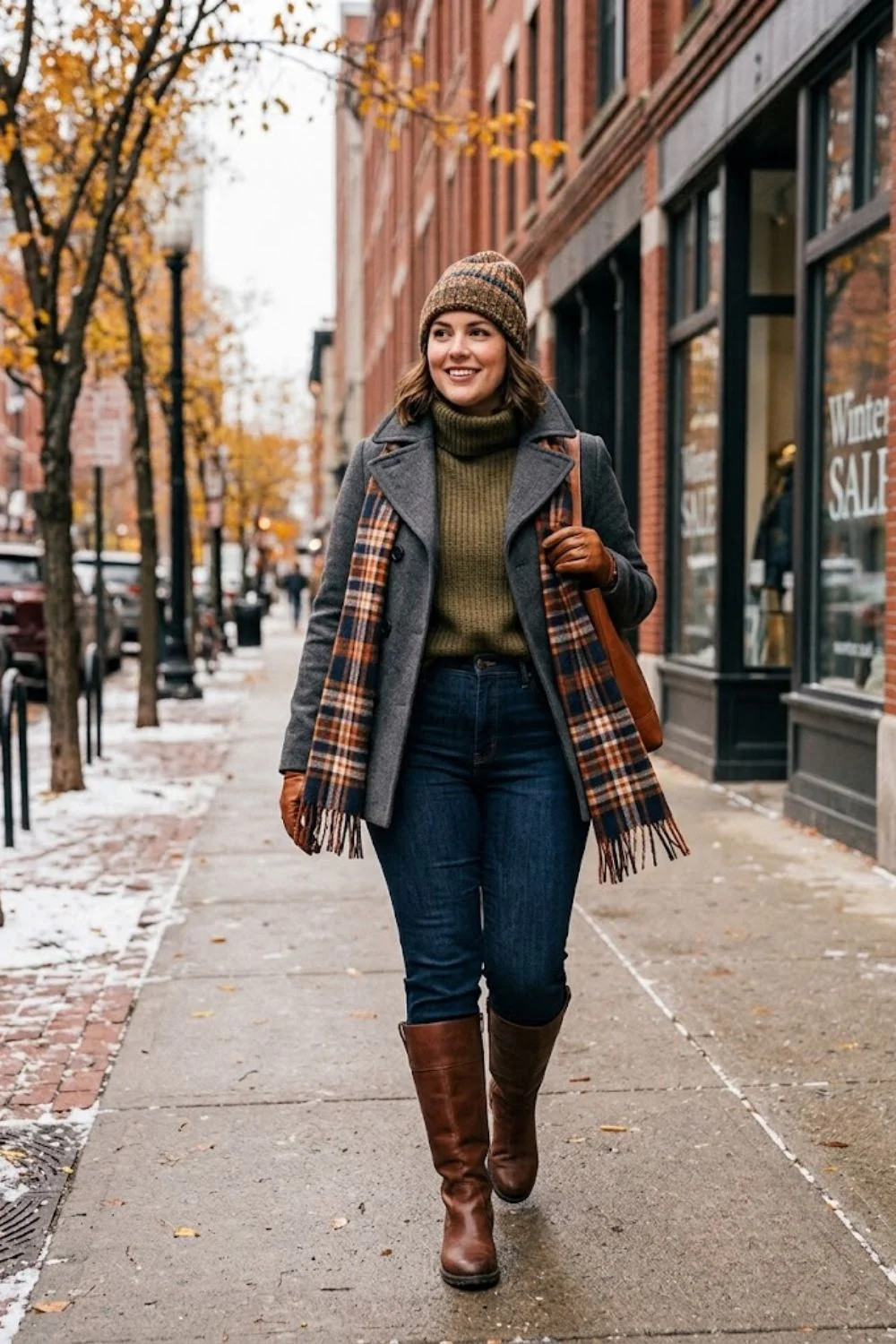 Autumn Casual Look with Straight Leg Jeans — Dresses for Pear Shape