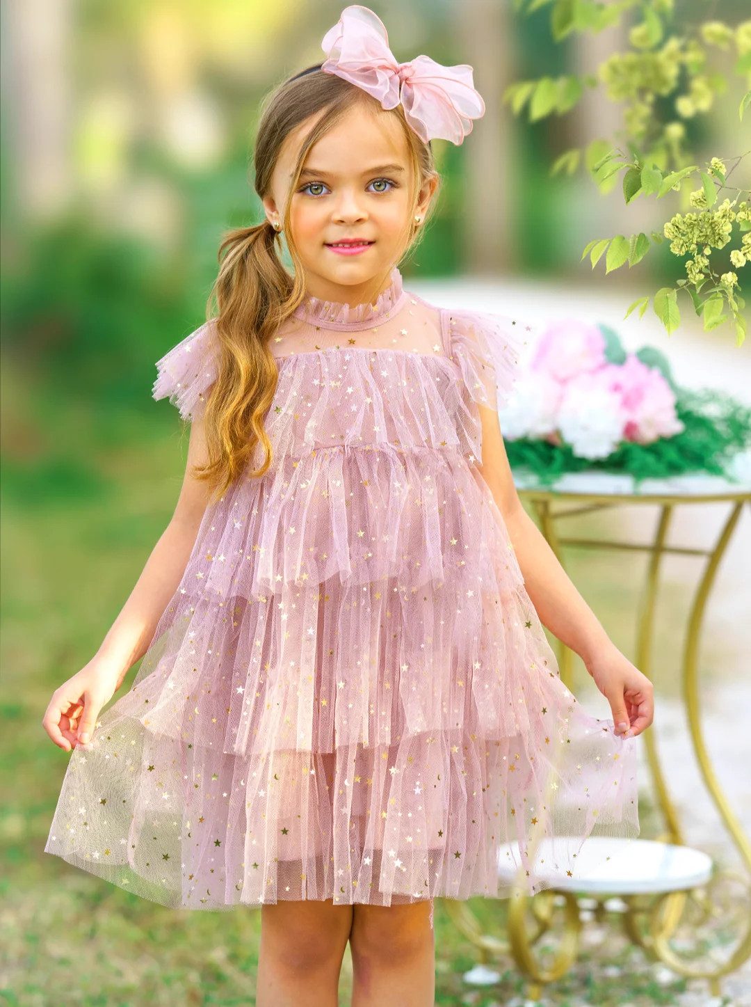 My Little Prima Tiered Tulle Dress Light Pink / 5Y