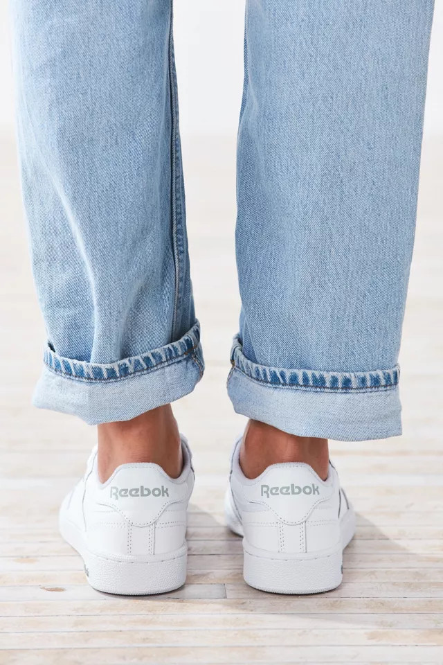 Classic Denim Pairing: Cuffed Jeans and White Club C — Reebok Club C Outfits